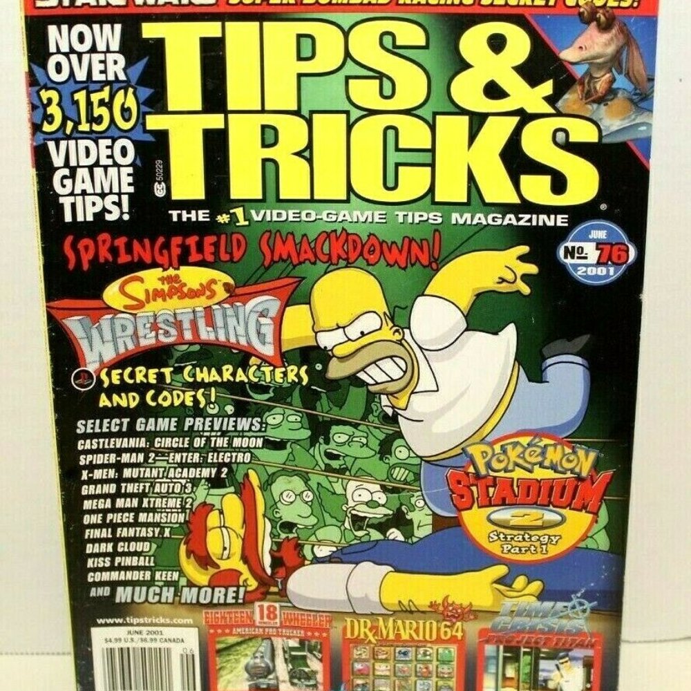 Tips & Tricks Video Game Magazine June 2001 #76